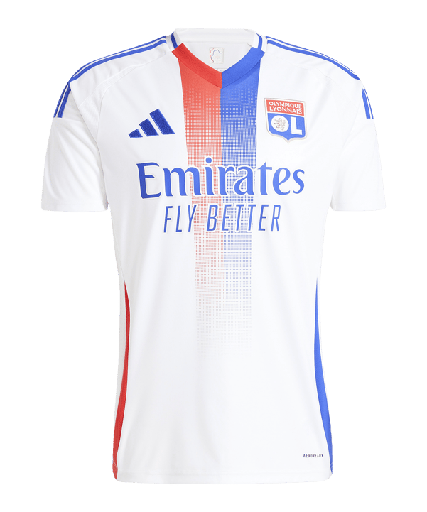 adidas Olympique Lyon Trikot Home 2024/2025 Weiss - weiss