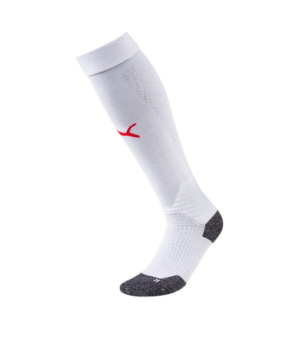 PUMA LIGA Socks Stutzenstrumpf Weiss Rot F11 - weiss