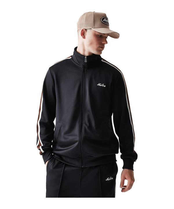 New Era Ne Script Track Jacke Schwarz - schwarz