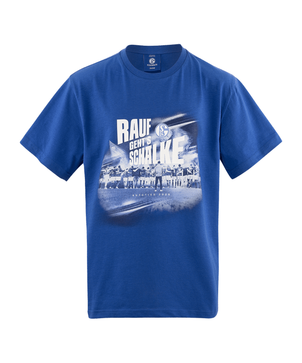 FC Gelsenkirchen-Schalke 04 e.V FC Schalke 04 Aufstieg 2026 T-Shirt Kinder Blau - blau