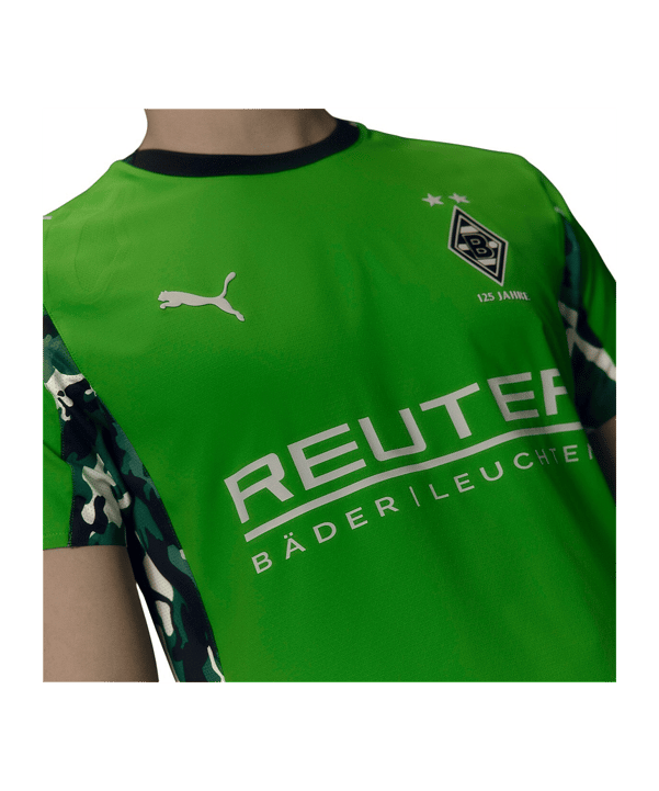 PUMA Borussia Mönchengladbach Trikot Away 2025/2026 Kids Grün F02 - gruen