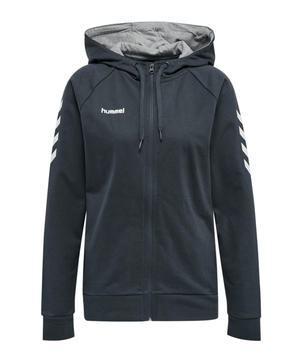 Hummel Cotton Kapuzenjacke Damen Blau F8571 - blau
