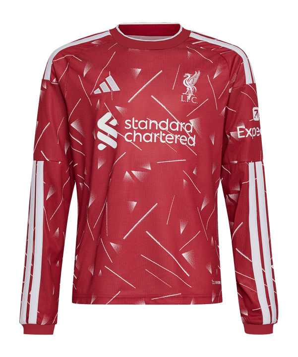 adidas FC Liverpool Trikot Langarm Home 2026/2027 Kids Rot - rot