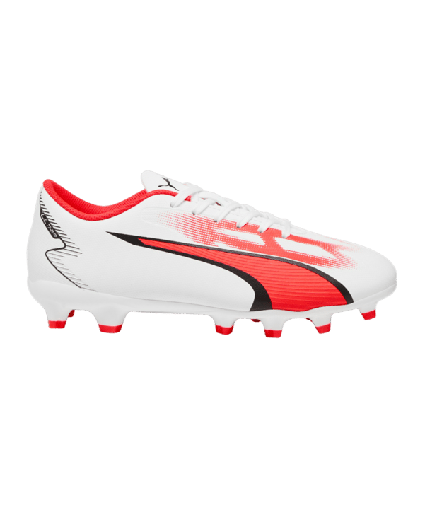 PUMA ULTRA Play FG/AG Breakthrough Jr Kids Weiss Rot F01 - weiss