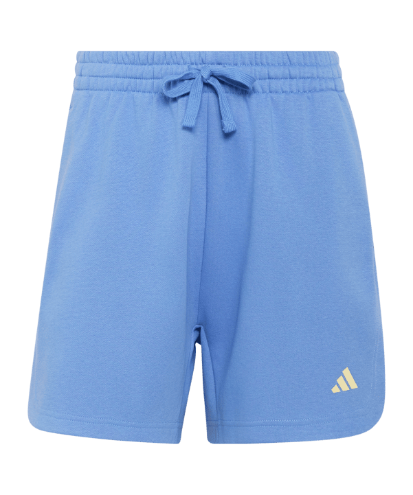adidas 3 Stripes Studio Short Damen Blau - blau