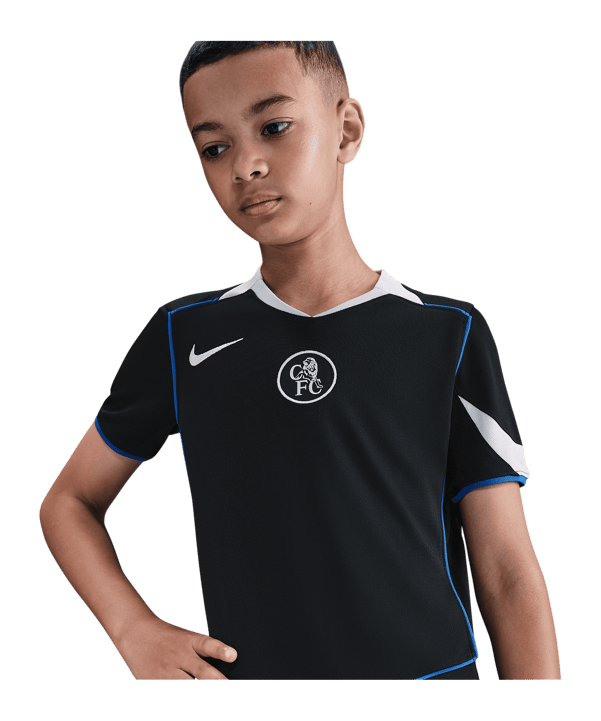 Nike FC Chelsea London Trikot 3rd 2025/2026 Kids Schwarz F011 - schwarz