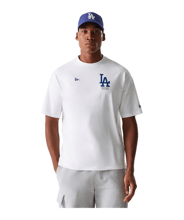 New Era MLB Los Angeles Dodgers Graphic Oversized T-Shirt Weiss - weiss