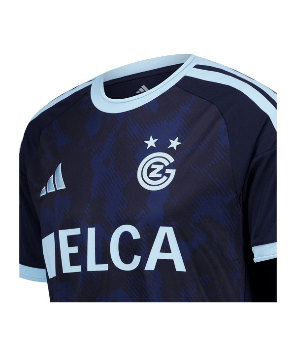 adidas GCZ Grasshopper Club Zürich Custom Trikot Away 2026/2027 Dunkelblau - blau
