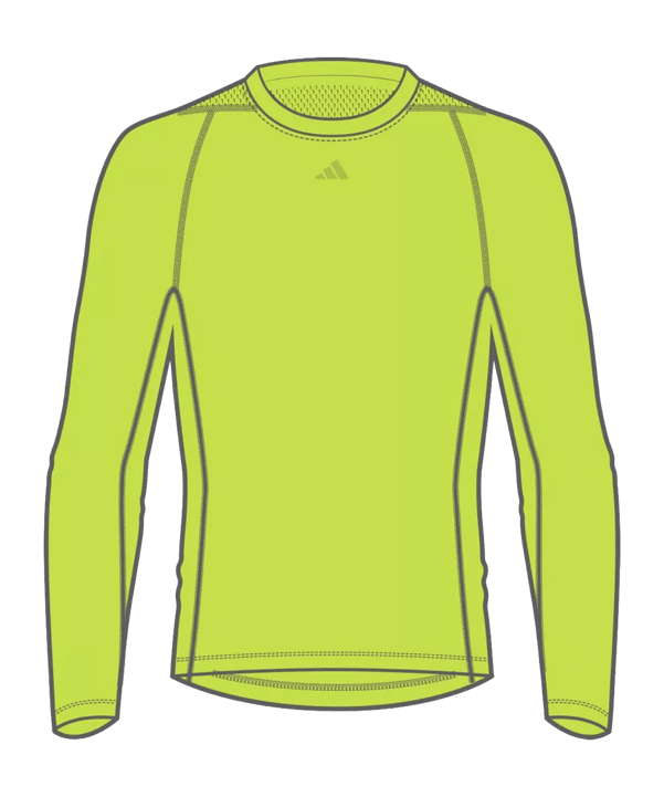 adidas Techfit Aeroready Sweatshirt Gelb - gelb