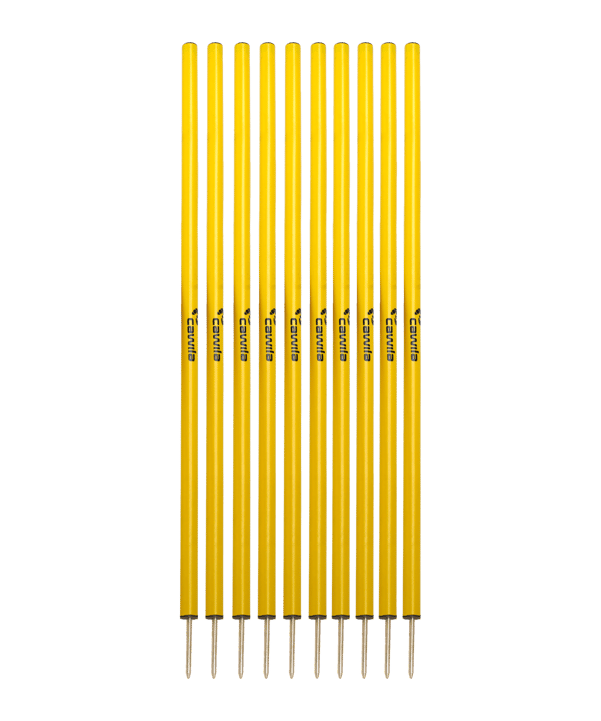 Cawila Slalomstangen CORE 10er Set | 25mm | 160cm - gelb