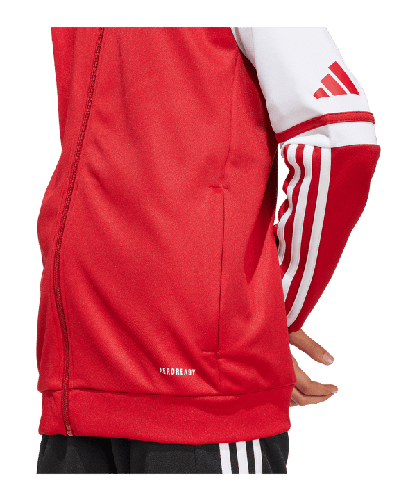 adidas Squadra 25 Kapuzenjacke Kids Rot - rot