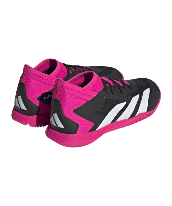 adidas Predator Accuracy.3 IN Halle Own Your Football Kids Schwarz Weiss Pink - schwarz