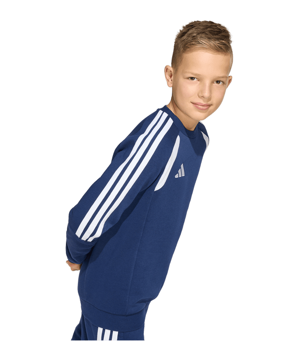 adidas Tiro 26 League Sweatshirt Kids Dunkelblau - weiss