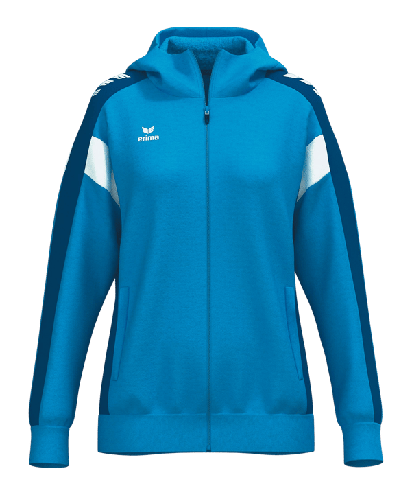 Erima Celebrate 125 Kapuzenjacke Damen Blau - blau