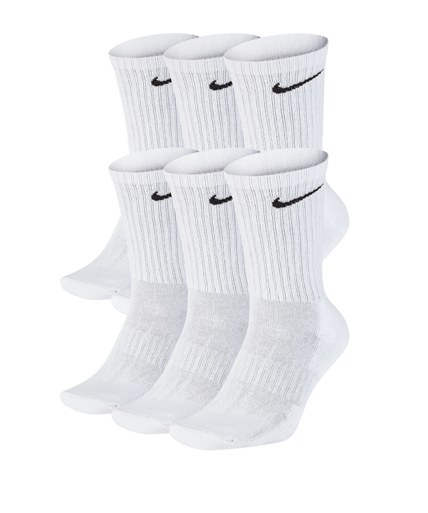 Nike Everyday Cushion Crew 6er Pack Socken F100 - weiss