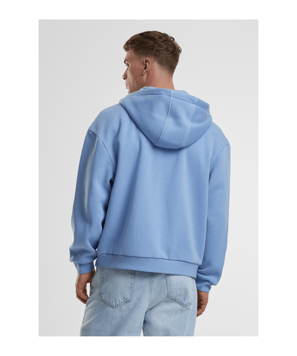 Urban Classic Fluffy Kapuzenjacke Blau - blau