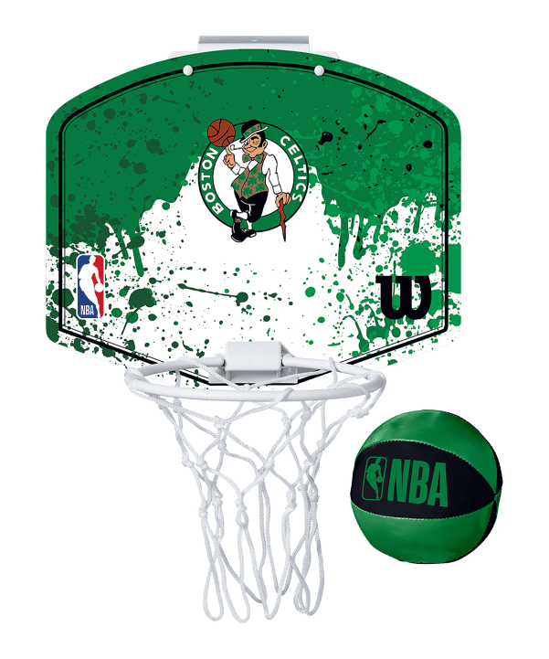 Wilson NBA Boston Celtics Team Mini Hoop Basketball Miniball Grün - gruen