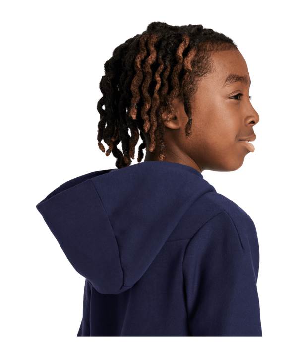 Nike Frankreich Tech Fleece Kapuzenjacke EM 2024 Kids Blau F498 - blau