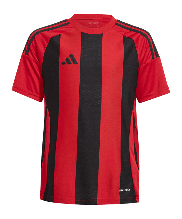 adidas Striped 24 Trikot Kids Rot Schwarz - rot