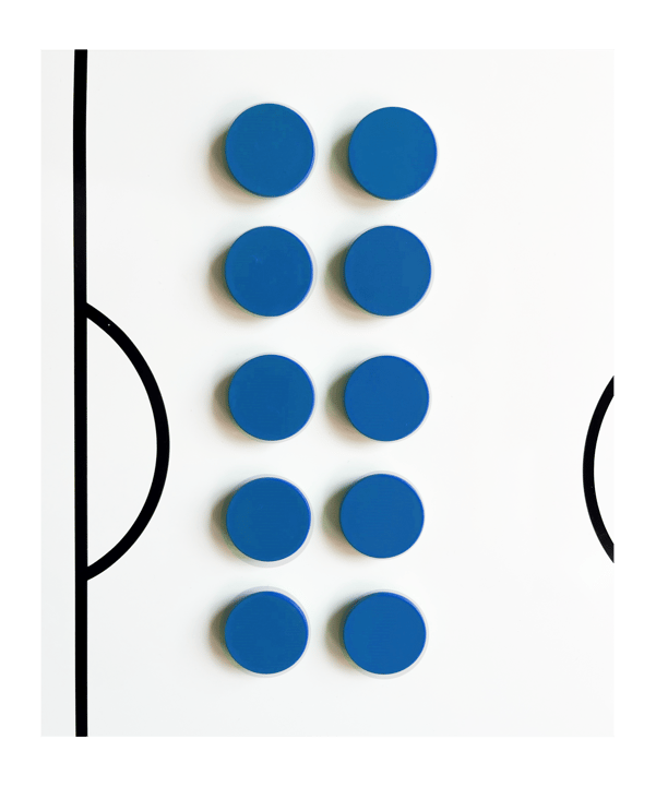 BFP TOP COACH Rundmagnet 10er Set 30mm Blau - blau
