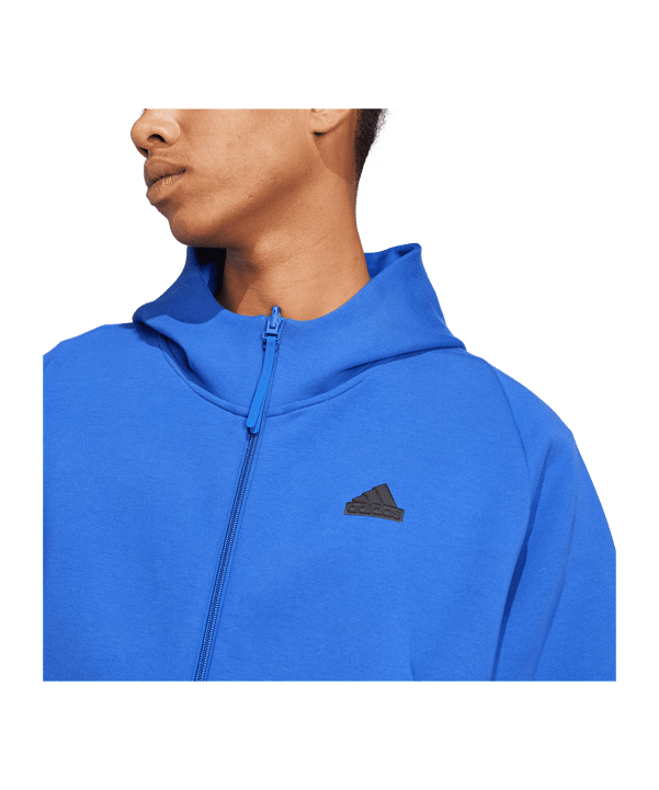 adidas Z.N.E. Premium Full-Zip Hooded Track Jacket Blue