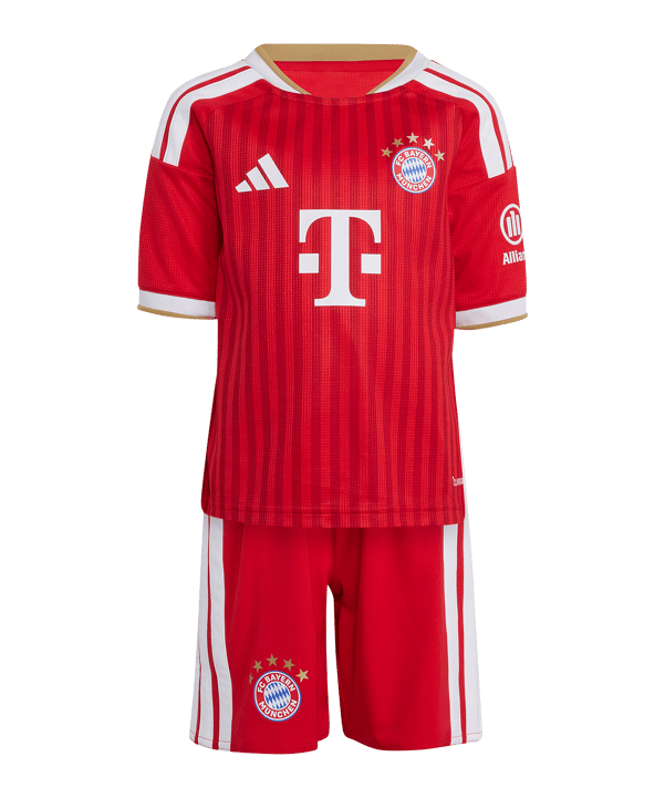 adidas FC Bayern München Trikot Set Home 2026/2027 Kids Rot - rot