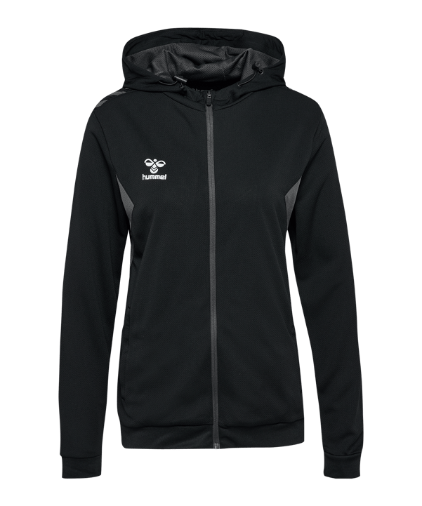 Hummel AUTHENTIC PL Kapuzenjacke Damen Schwarz F2001 - schwarz