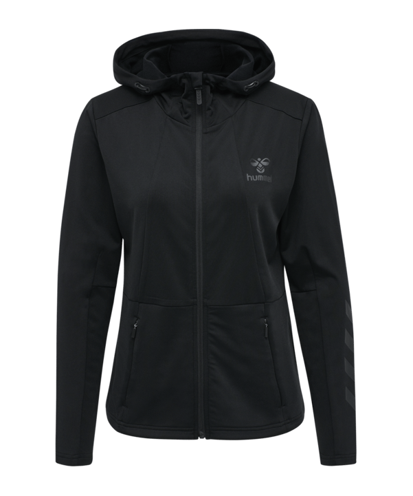 Hummel Selby Zip Hoodie Damen Schwarz F2001 - schwarz