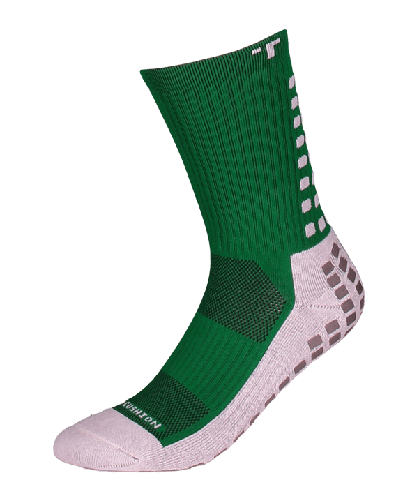 TruSox Mid Calf Cushion 3.0 Socken Grün Weiss - gruen