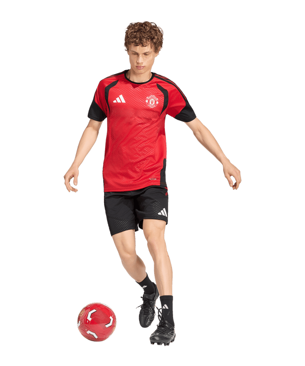 adidas Manchester United Tiro Short Schwarz - schwarz