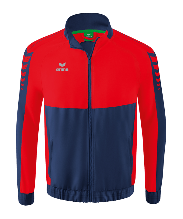 Erima SIX WINGS Präsentationsjacke Blau Rot - blau
