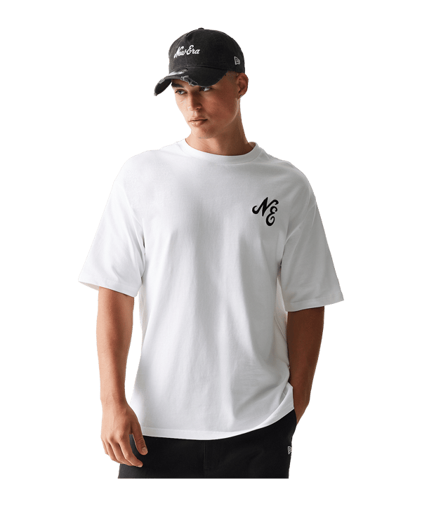 New Era Floral Grphc Os T-Shirt Weiß - weiss