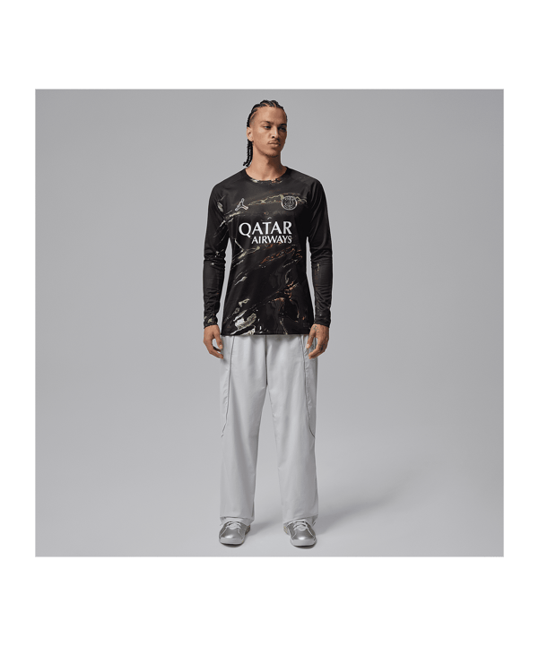 Nike Paris Saint-Germain Stadium Trikot Langarm Schwarz F011 - schwarz