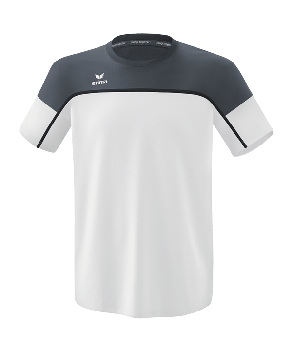Erima Change by T-Shirt Weiss Grau - weiss