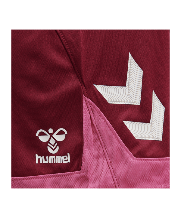 Hummel Lead Poly Shorts Damen Rot F3584 - rot