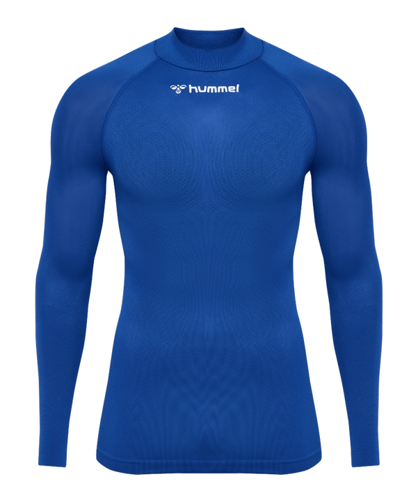 Hummel Bl Comfort 2.0 Mockneck T-Shirt Blau F7045 - blau