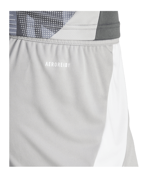 adidas Tiro 24 Short Damen Grau Weiss - grau