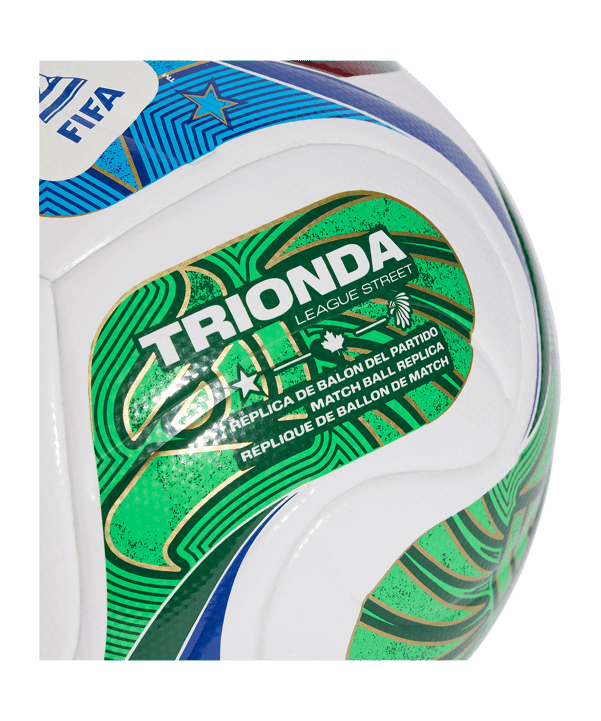 adidas World Cup 26 Trionda League 290g Light Ball Kids Weiß - weiss