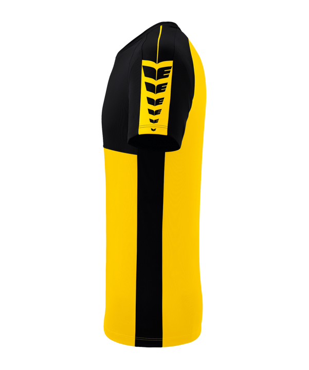 Erima Six Wings T-Shirt Kids Gelb Schwarz - gelb