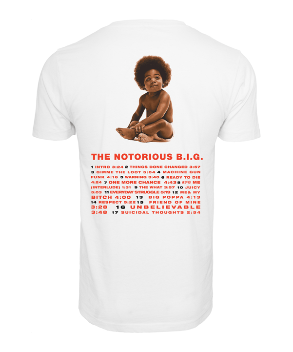 Mister Tee N Big Ready To Die Tracklist T-Shirt - weiss