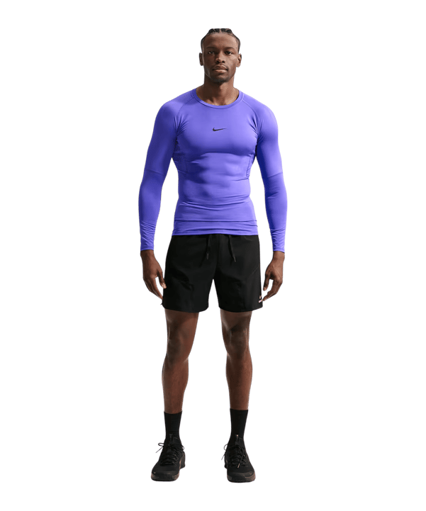 Nike Dri-Fit fitness Tight Underwear Longseeve - lila