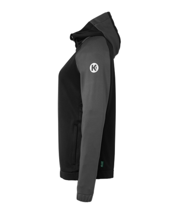 Kempa Kapuzenjacke Damen Schwarz F11 - schwarz