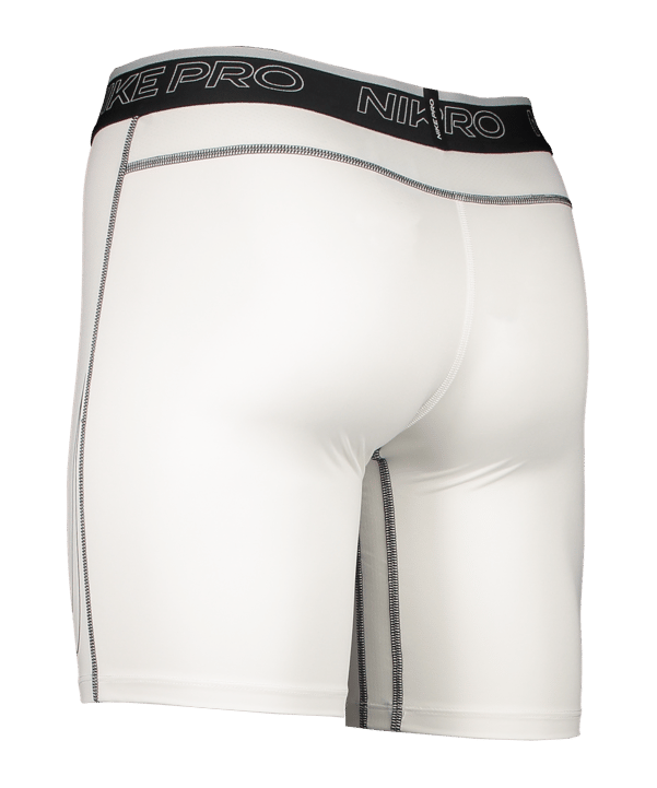 Nike Pro Dri-FIT Short Tight Weiss Schwarz F100 - weiss