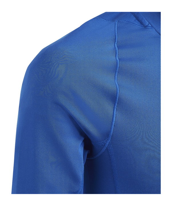 adidas Techfit Shirt Langarm Kids Blau - blau