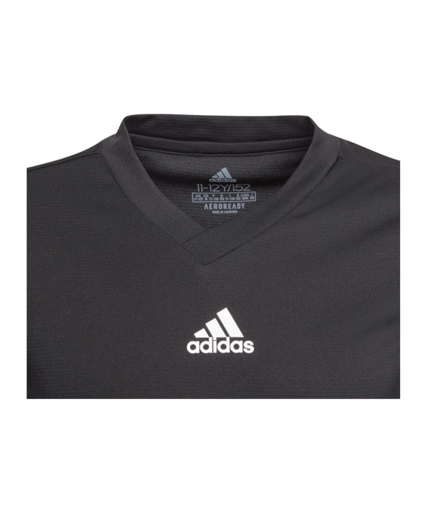 adidas Team Base Top langarm Kids Schwarz - schwarz