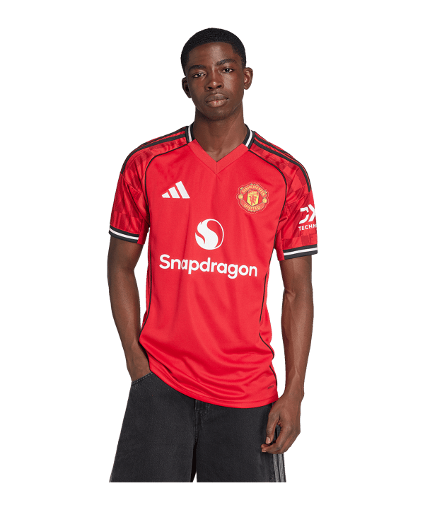 adidas Manchester United Trikot Home 2025/2026 Rot - rot