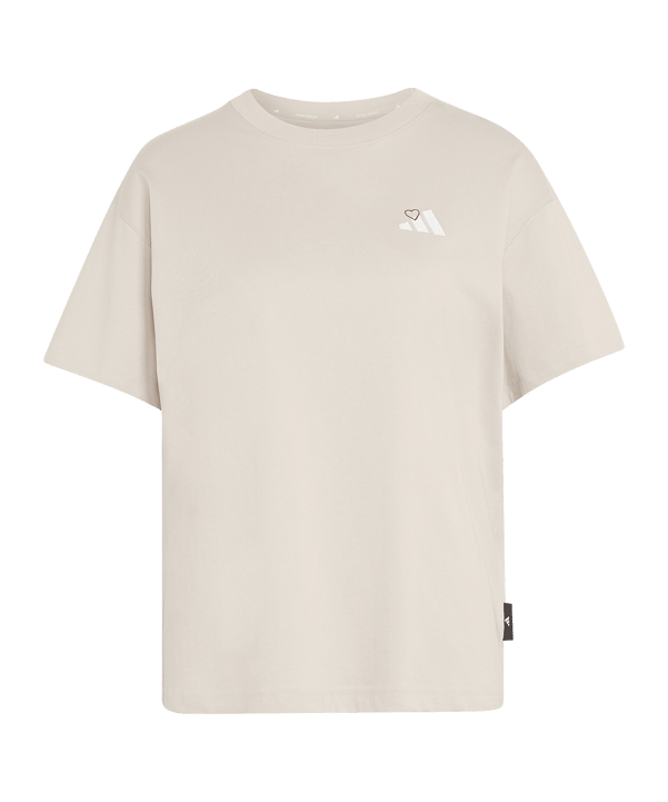adidas Embroidery Pack Loose Graphic T-Shirt Damen Beige - beige