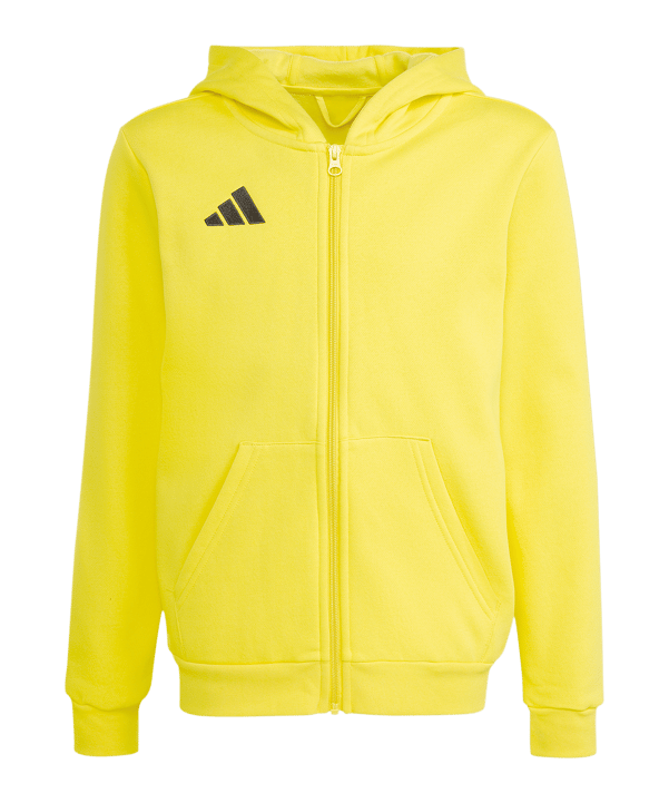 adidas Entrada26 Kapuzenjacke Kids Gelb - gelb