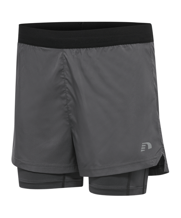 Newline 2in1 Short Running Damen Grau F2162 - grau