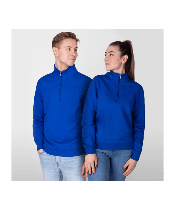 Jako Doubletex Ziptop Blau F400 - blau